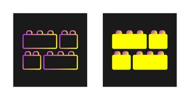 icône de vecteur de blocs de jouets