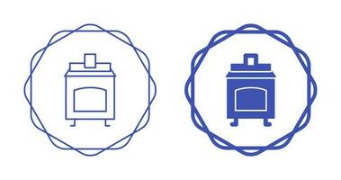 icône de vecteur de four à charbon