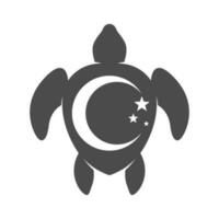 tortue logo icône conception vecteur