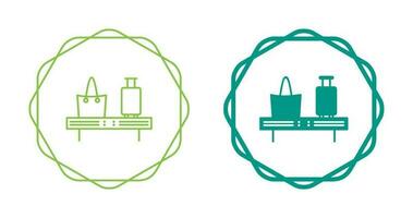 icône de vecteur de carrousel de bagages