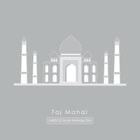 taj mahal en inde modèle d'illustration vectorielle gratuit vecteur