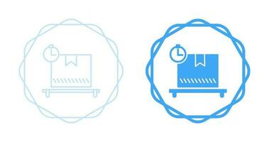 icône de vecteur de paquet en attente