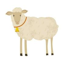 mouton dans plat style vecteur illustration