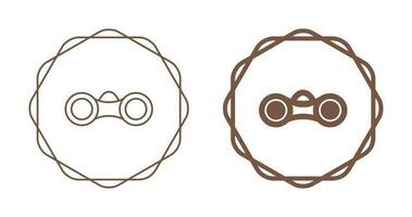 icône de vecteur de jumelles