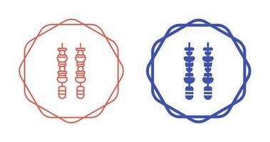 icône de vecteur de brochette