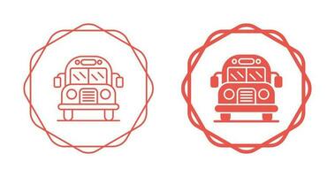 icône de vecteur d'autobus scolaire
