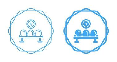 icône de vecteur de salle d'attente