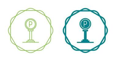 icône de vecteur de signe de stationnement