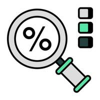 une parfait conception icône de chercher vente vecteur