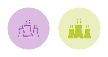 icône de vecteur de centrale nucléaire