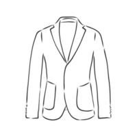 vêtements de veste illustration vectorielle dans le style des affaires vector illustration hommes veste à double boutonnage vêtements en affaires