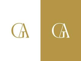 prime vecteur lettre Géorgie logo avec couronne vecteur, magnifique logotype conception pour luxe entreprise l'image de marque. élégant identité conception dans or couleur.