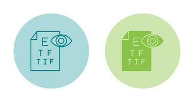 icône de vecteur de test oculaire