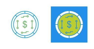 icône de vecteur de monnaie numérique