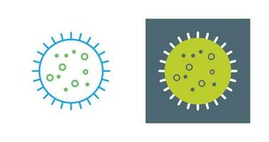 bactérie dans l'icône de vecteur de diapositive