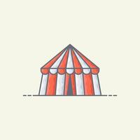 illustration d & # 39; icône de vecteur de cirque