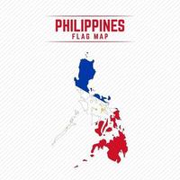 drapeau carte des philippines vecteur