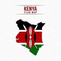 drapeau carte du kenya vecteur