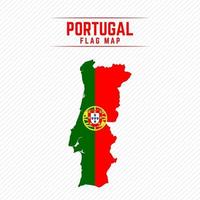 drapeau carte du portugal vecteur