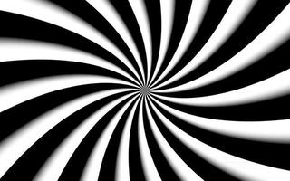 fond en spirale noir et blanc tourbillonnant illustration vectorielle abstraite motif radial vecteur