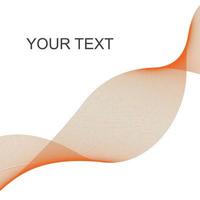 illustration vectorielle de vagues abstraites orange vecteur