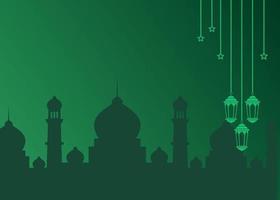 eid mubarak et ramadan kareem fond islamique vecteur