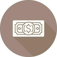 icône de vecteur de billet de dollar