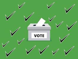 concept de vote et d & # 39; élection vecteur