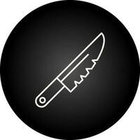 icône de ligne de couteau vecteur
