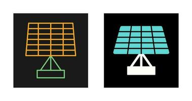 icône de vecteur de panneau solaire