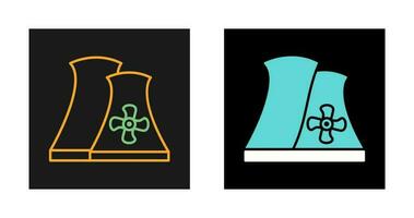 icône de vecteur de centrale nucléaire
