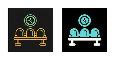 icône de vecteur de salle d'attente