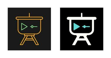 icône de vecteur de présentation vidéo