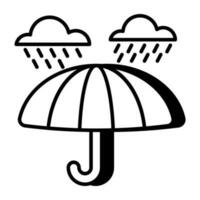 icône de pluie au design parfait vecteur