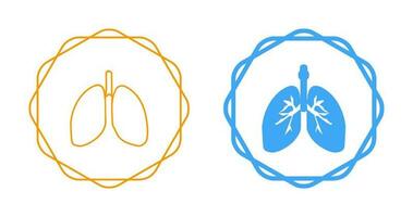 icône de vecteur de poumons