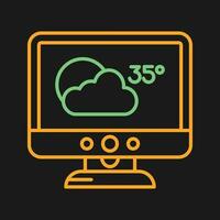 icône de vecteur de prévisions météo