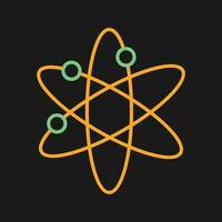 icône de vecteur de structure atomique