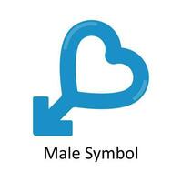 Masculin symbole vecteur plat icône conception illustration. médical et soins de santé symbole sur blanc Contexte eps dix fichier