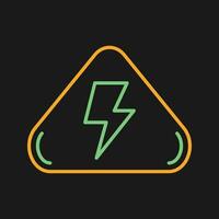 icône de vecteur de danger électrique