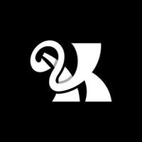 lettre k monogramme moderne Créatif logo conception vecteur