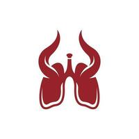 poumons avec klaxon moderne Créatif logo vecteur