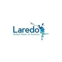 laredo ville carte moderne Facile Créatif logo vecteur