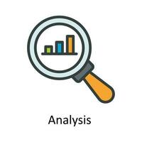 une analyse vecteur remplir contour icône conception illustration. agriculture symbole sur blanc Contexte eps dix fichier