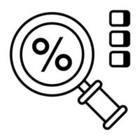 une parfait conception icône de chercher vente vecteur