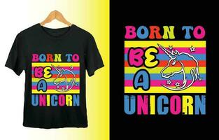 Licorne type unique conception pour T-shirt, cartes, Cadre ouvrages d'art, Sacs, tasses, autocollants, gobelets, téléphone cas, impression etc. vecteur