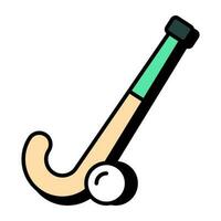 une plat conception icône de le hockey vecteur