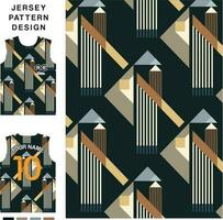 abstrait Triangle ligne concept vecteur Jersey modèle modèle pour impression ou sublimation des sports uniformes Football volley-ball basketball e-sports cyclisme et pêche gratuit vecteur.