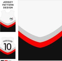 La Flèche Triangle courbe concept vecteur Jersey modèle modèle pour impression ou sublimation des sports uniformes Football volley-ball basketball e-sports cyclisme et pêche gratuit vecteur.