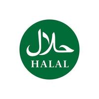 halal marque icône isolé sur blanc Contexte vecteur