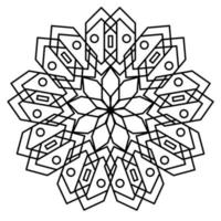 mandala pour la page de livre de coloriage vecteur